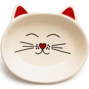 Park Life Designs Oscar Ceramic Cat
Bowl, Cream, 0.5-cup
